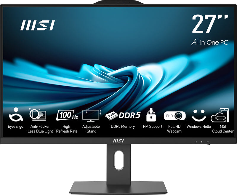 MSI Pro AP272P 14M Intel Core i5 14400 All in One PC Barebone, (NO RAM, NO Storage, NO OS), 27 Inch IPS Screen/UHD Graphics/Type-C/USB/LAN/HDMI/DP/WiFi 6E/BT 5.3/VESA