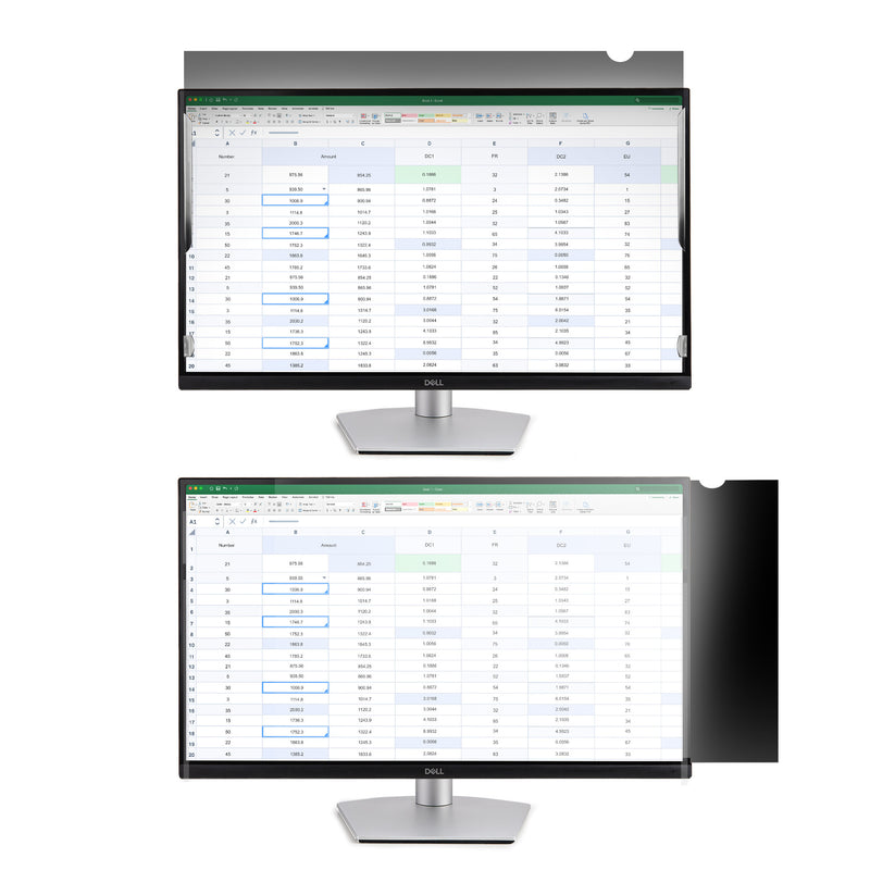 StarTech.com Monitor Privacy Screen for 23.8" Display - Computer Screen Security Filter - Blue Light Reducing Screen Protector Film - 16:9 Widescreen -Matte/Glossy - +/-30 Degree