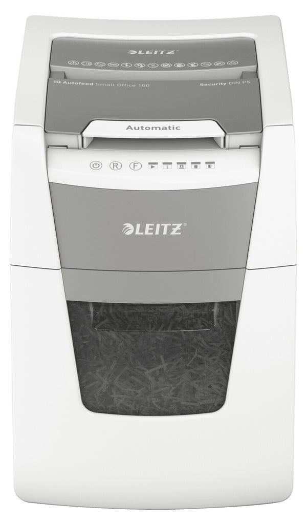 Leitz P5 34L paper shredder Micro-cut shredding 55 dB 22 cm Black, Grey, Silver, White