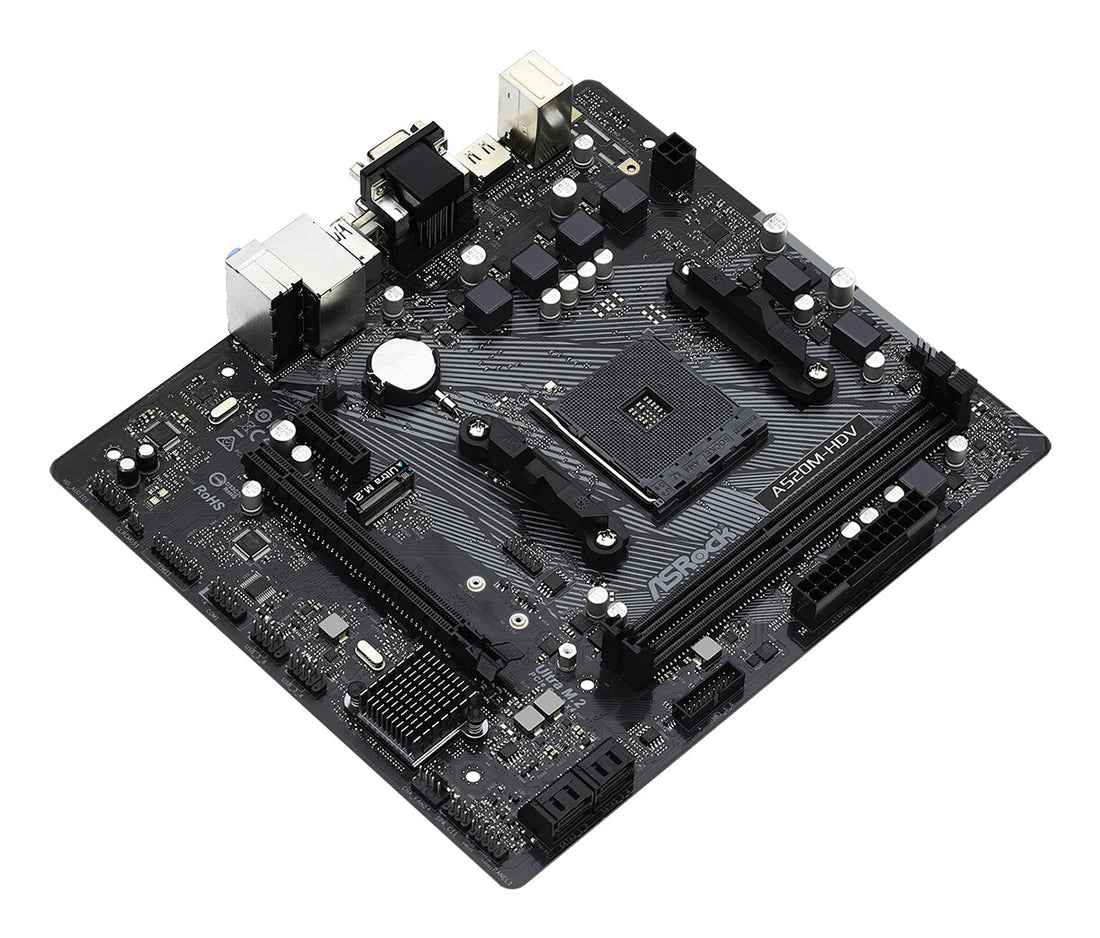 Asrock A520M-HDV AMD A520 Socket AM4 micro ATX - image 3