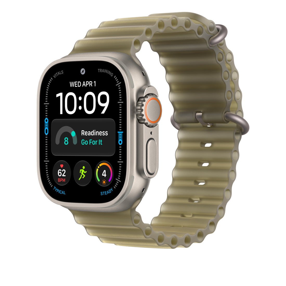 Apple 49mm Translucent Kelp Ocean Band Extension - Natural Titanium Finish - image 2