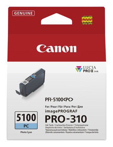 Canon PFI-5100 PC ink cartridge Original Photo cyan