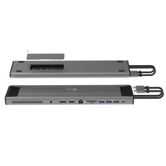 j5create JCD552 M.2 NVMe® USB-C® Gen 2 Docking Station, Silver and Black