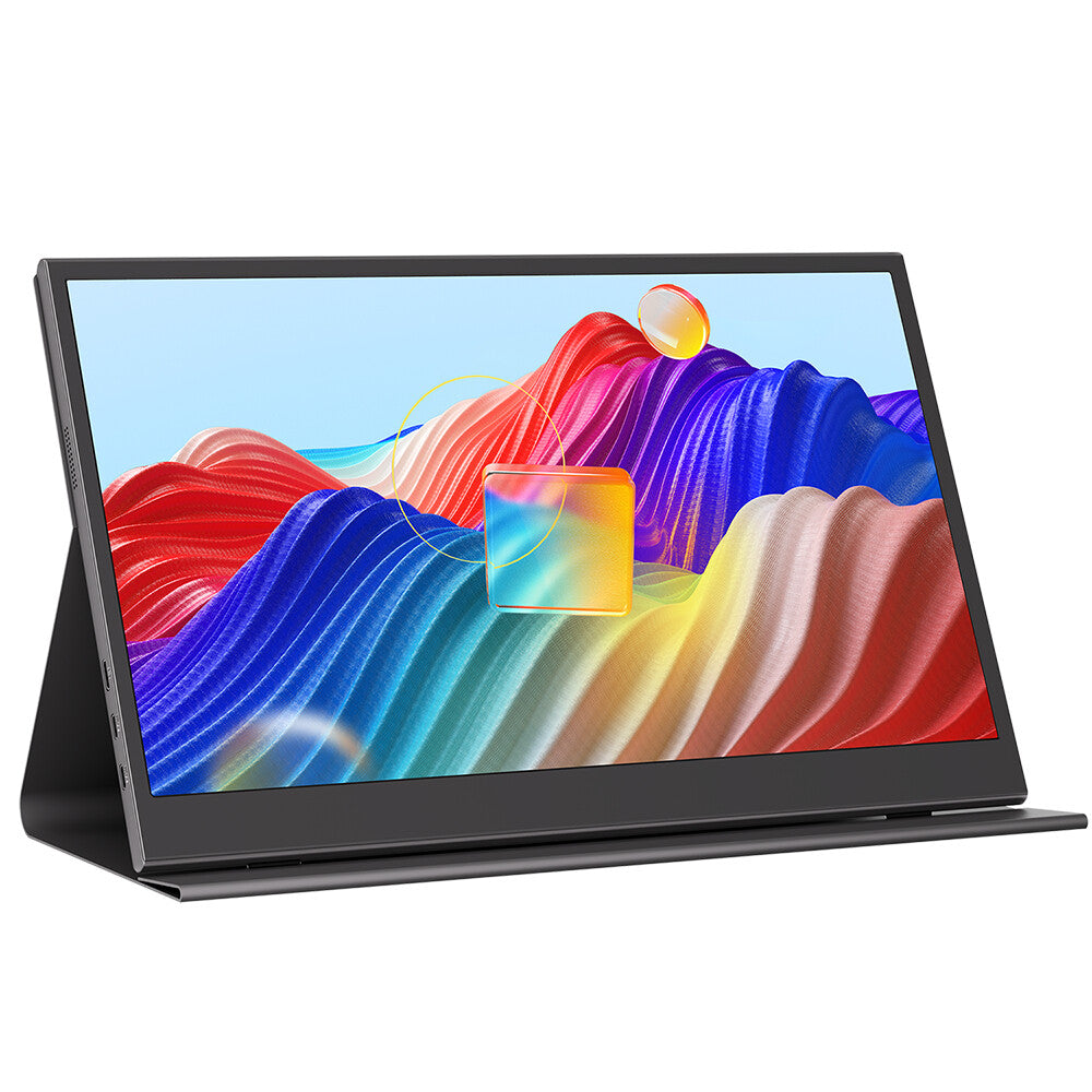 Origin Storage 15.6 Inch Full HD 60Hz IPS Portable Monitor with USB-C Mini HDMI & Speakers with Foldable Case