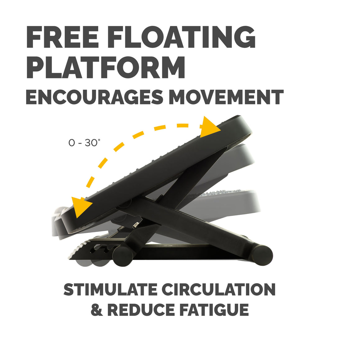 Fellowes Foot Rest Under Desk - Professional Series Ultimate Foot Support Ergonomic Foot Rest with 3 Height - image 4