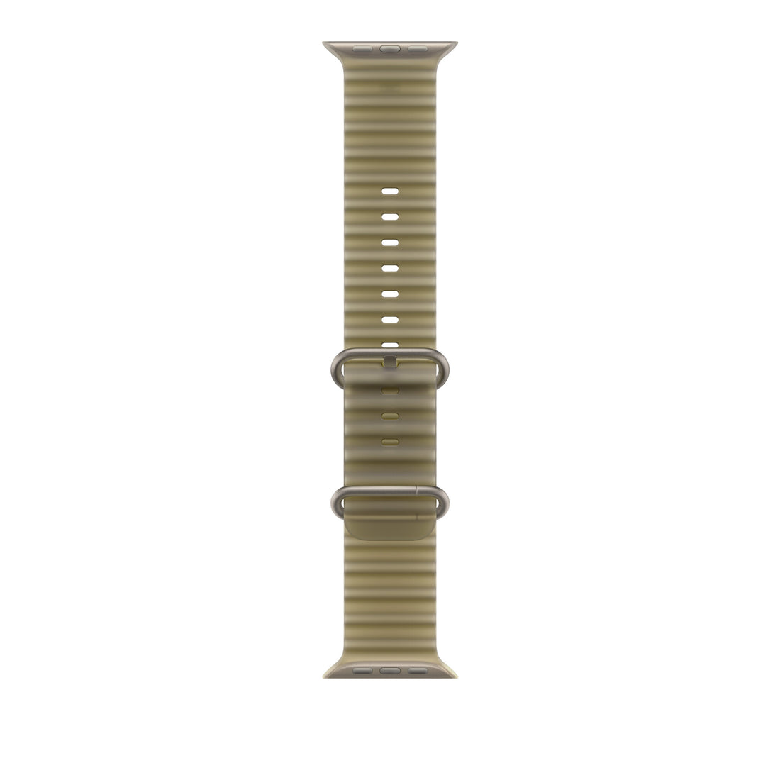 Apple 49mm Translucent Kelp Ocean Band - Natural Titanium Finish