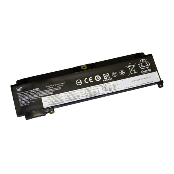 BTI 00HW025 compatible 27Wh 3-cell battery for Lenovo Thinkpad T460s T470s FRONT BATTERY