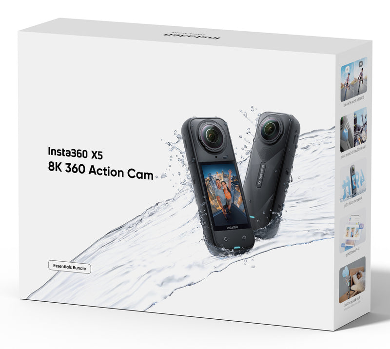 Insta360 X5 Bundle action sports camera 72 MP 8K Ultra HD 25.4 / 1.28 mm (1 / 1.28") Wi-Fi 200 g