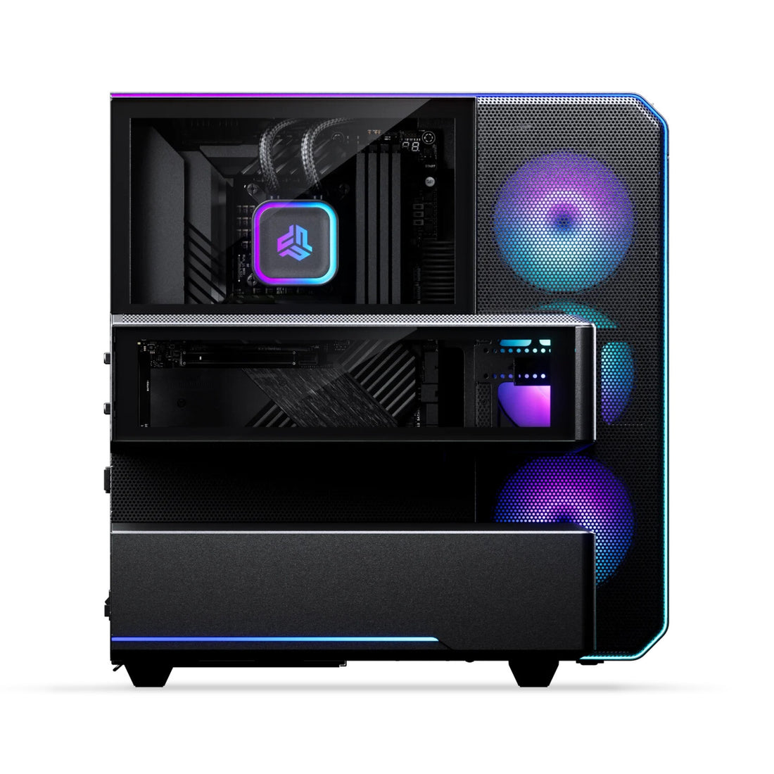 Phanteks EX5 PLUS Mid Tower Chamber Case with 360 AIO - Satin Black