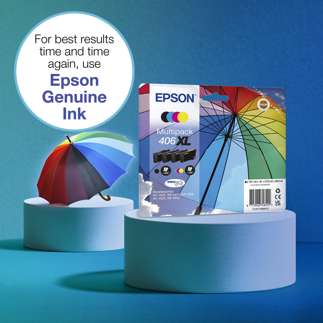 Epson Multipack 4-colour 406XL Umbrella DURABrite Ultra Ink