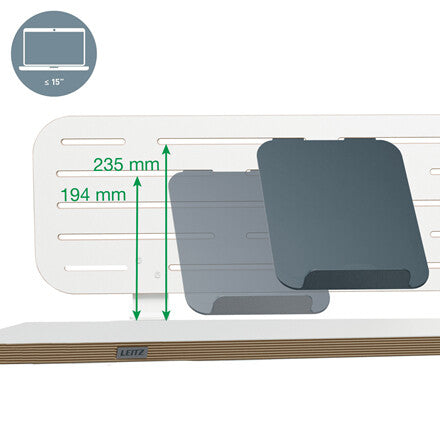 Leitz Ergo Pegboard Desk Organiser with laptop holder, 80x25 cm - image 3