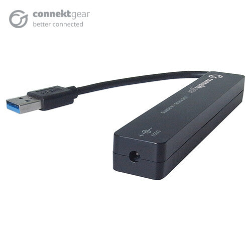 connektgear 4 Port Hub USB 3 - Bus Powered - Black