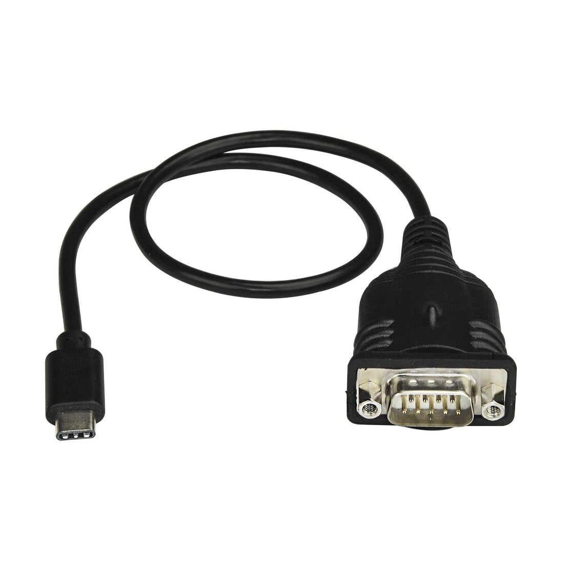 StarTech.com USB C to Serial Adapter Cable with COM Port Retention - 16" (40cm) USB Type C to RS232 (DB9) - image 2