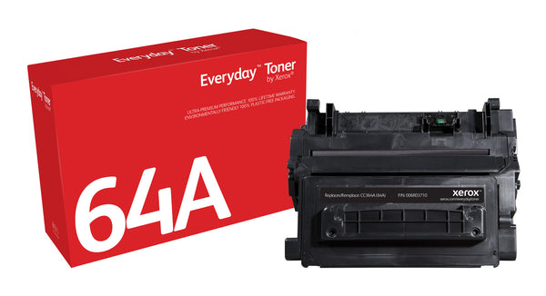 Everyday™ Black Toner by Xerox compatible with HP 64A (CC364A), Standard capacity