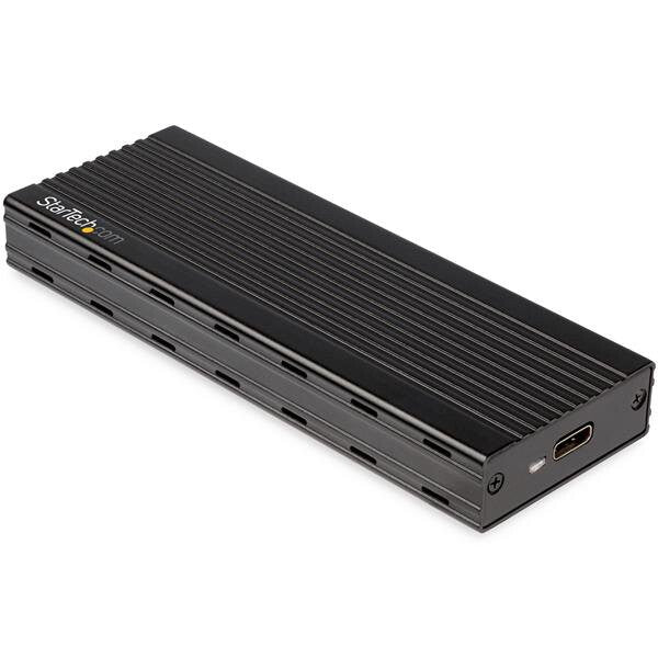 StarTech.com USB-C 10Gbps to M.2 NVMe SSD Enclosure - Portable External M.2 NGFF PCIe Aluminum Case - 1GB/s Read/Write - Supports 2230, 2242, 2260, 2280 - TB3 Compatible - Mac & PC - TAA