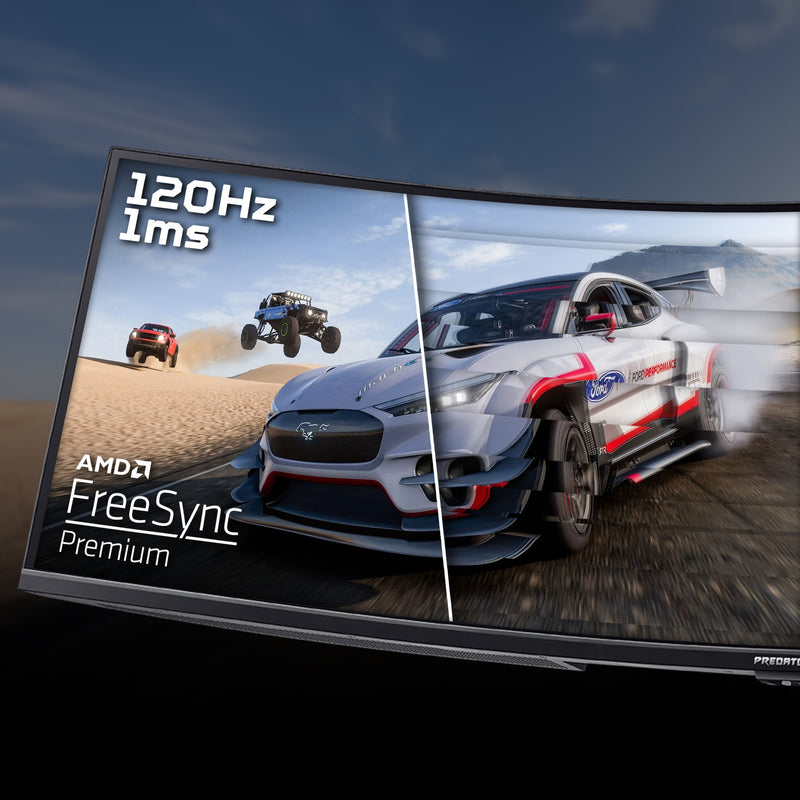 Acer Predator Z57 curved ultra-wide MiniLED gaming monitor - 57", 32:9, MiniLED, 1000R curve, Double 4K Ultra HD, 240Hz, 1ms, AMD FreeSync Premium, DisplayHDR 1000, HDMI, DP & USB-C