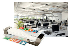 Leitz iLAM Laminator Office A4 Hot laminator 400 mm/min Silver, White