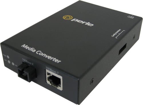 Perle Fast Ethernet, 100Base-TX - 100Base-ZX, 1550nm, single mode, ST, AUS Power Cord