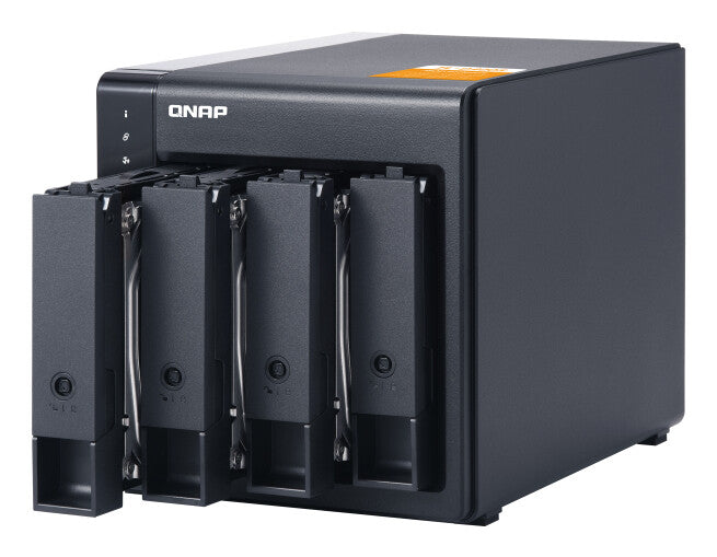 QNAP TL-D400S HDD/SSD enclosure Black 2.5/3.5"