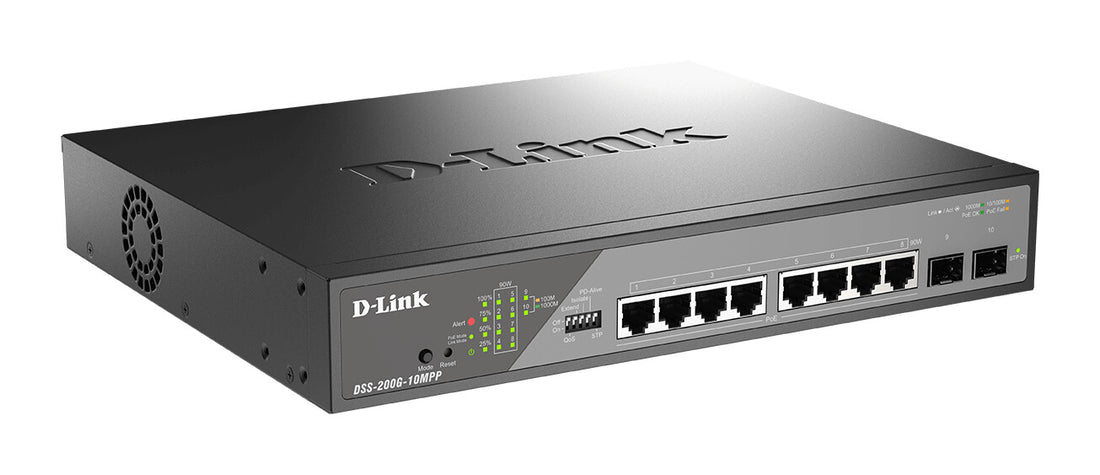 D-Link 10-Port Gigabit Ethernet PoE++ Surveillance Switch - image 2