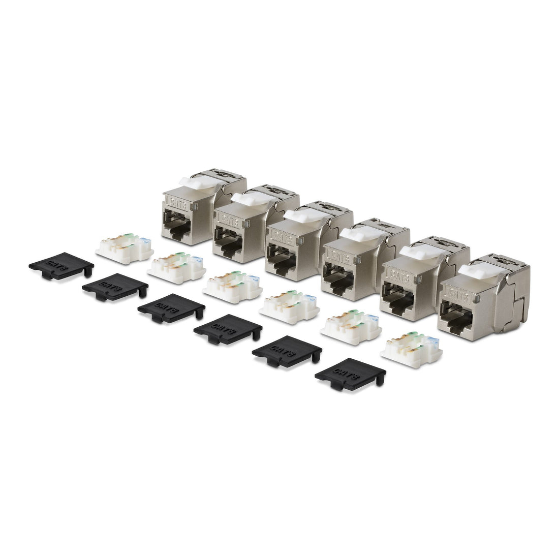 StarTech.com Cat8 Keystone Jack, 6-Pack RJ45 Ethernet Keystone Jacks, STP Cat8 Wall Jack, 180-Degree Toolless - image 7