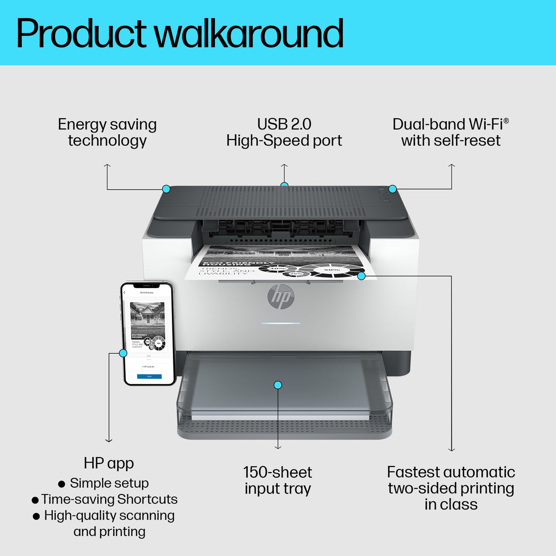 HP LaserJet M209dw Printer - image 2