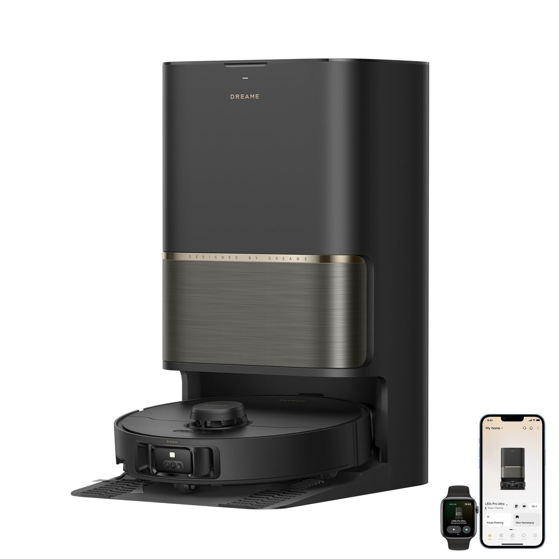 Dreame L50s Pro Ultra Black smart robot vacuum & mop