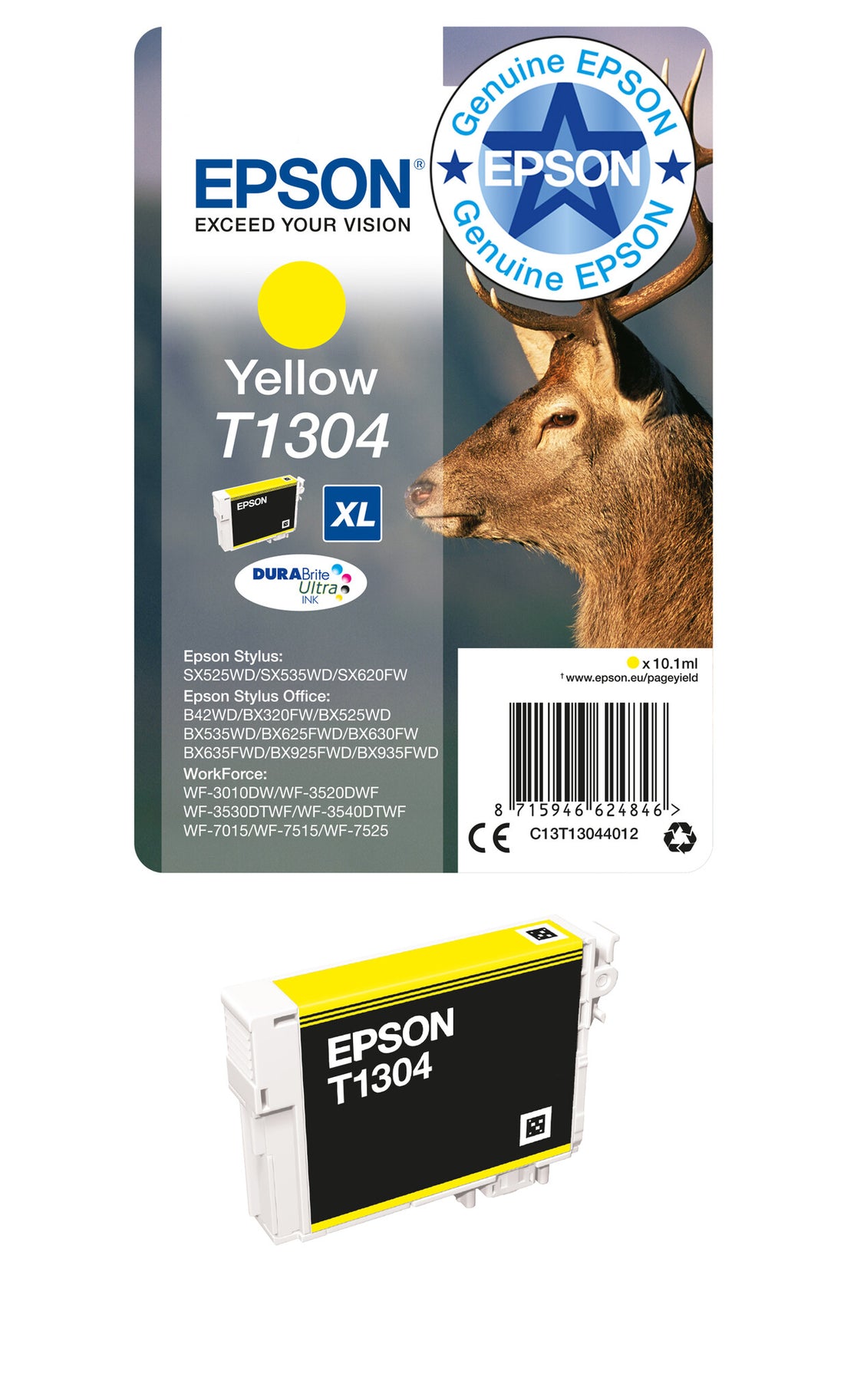 Epson Stag T1304 DURABrite Ultra Single Yellow Ink - image 2