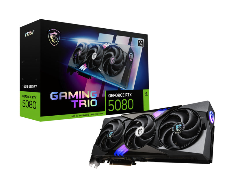 MSI GAMING GeForce RTX 5080 16G TRIO NVIDIA 16 GB GDDR7