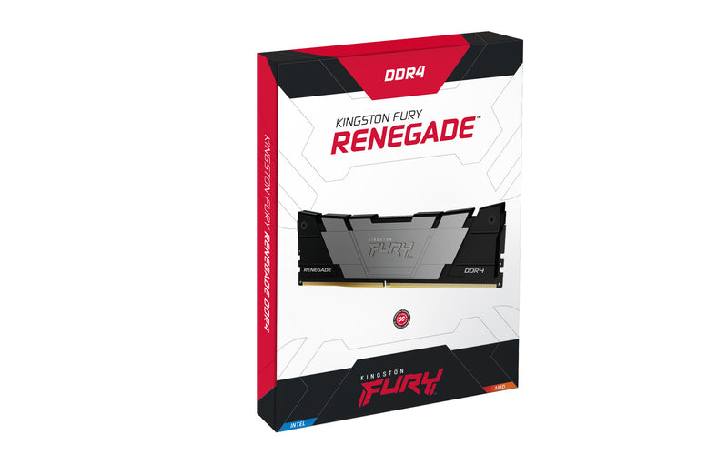 Kingston Technology FURY 128GB 3200MT/s DDR4 CL16 DIMM (Kit of 4) Renegade Black