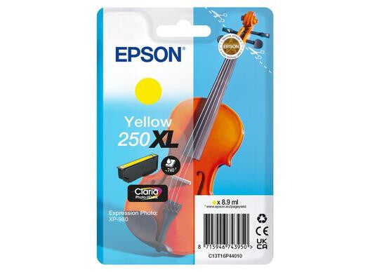 Epson Single Yellow 250XL Violin Claria Photo HD Ink