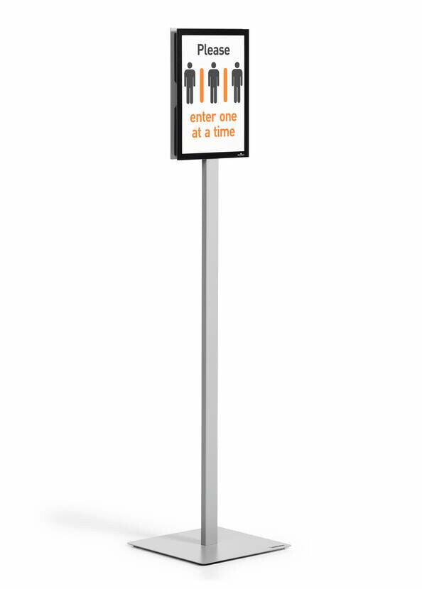 Durable INFO STAND BASIC A4 1 ST 501257 (501257) Information stand Metal, Plastic Grey