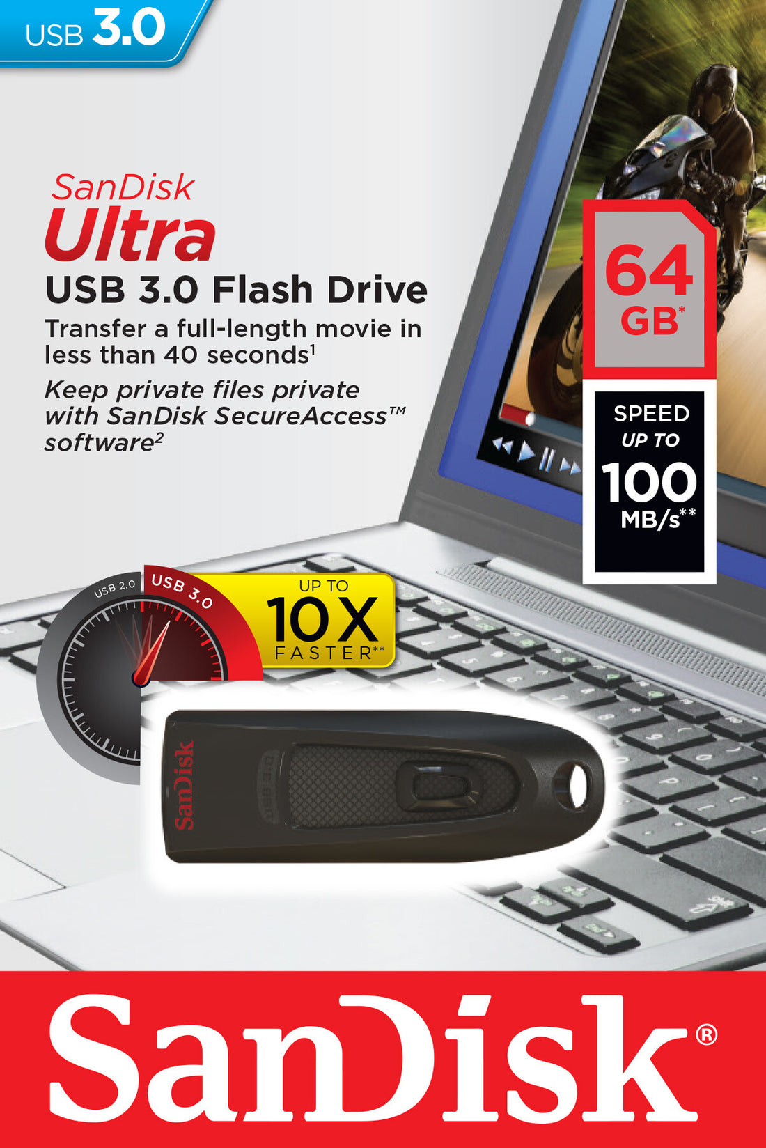 SanDisk Ultra USB flash drive 64 GB USB Type-A 3.2 Gen 1 (3.1 Gen 1) Black - image 4