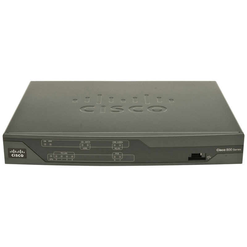 Cisco 888, Refurbished wired router Fast Ethernet Black