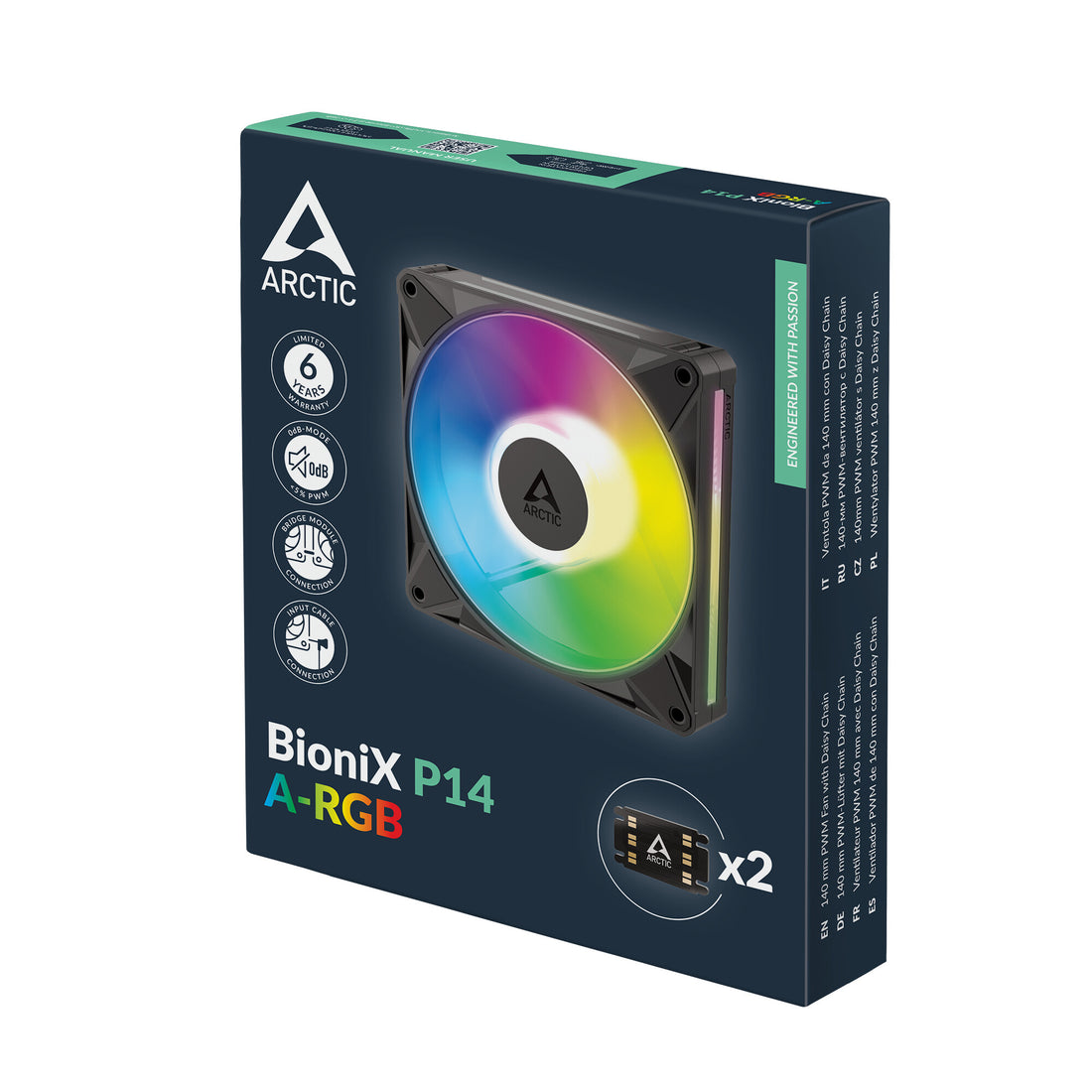 ARCTIC BioniX P14 A-RGB 140 mm PWM Fan with Daisy Chain - image 8