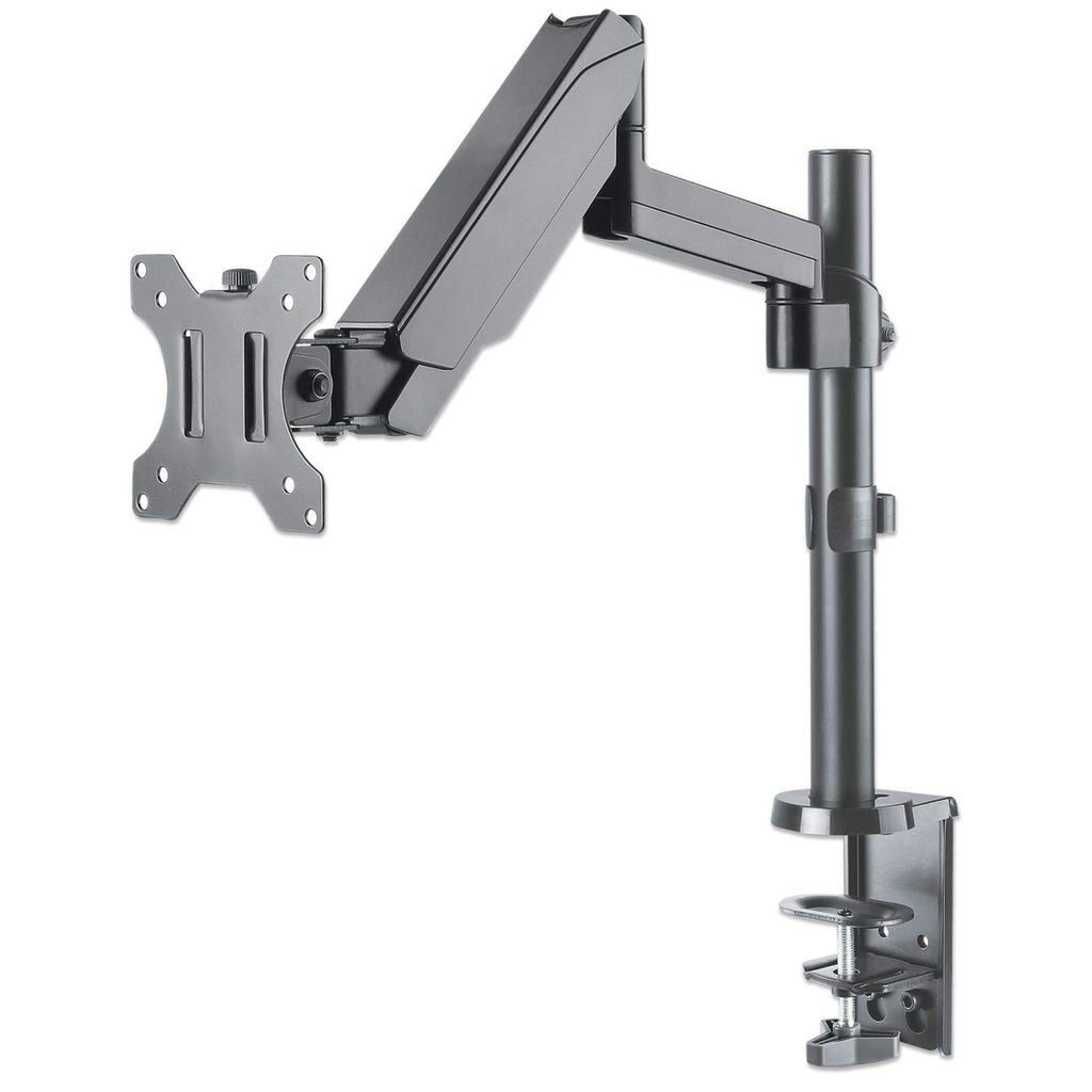 Manhattan Desk Mount for TV & Monitors (Full Motion Gas Spring), For screens 13" to 27", Clamp or Grommet