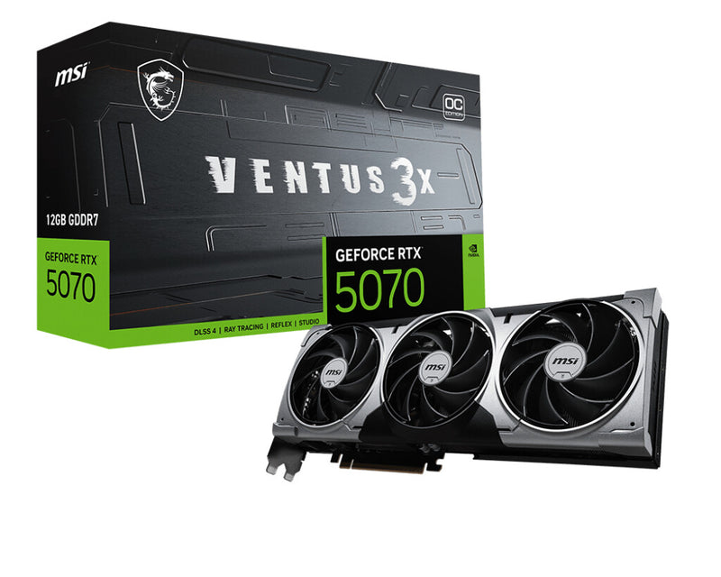 MSI VENTUS GeForce RTX 5070 12G 3X OC NVIDIA 12 GB GDDR7