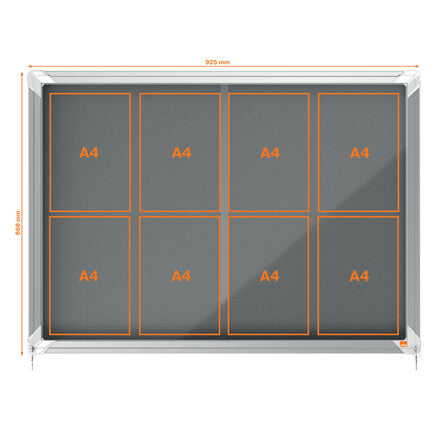 Nobo 1915336 insert notice board Indoor Grey Aluminium - image 5
