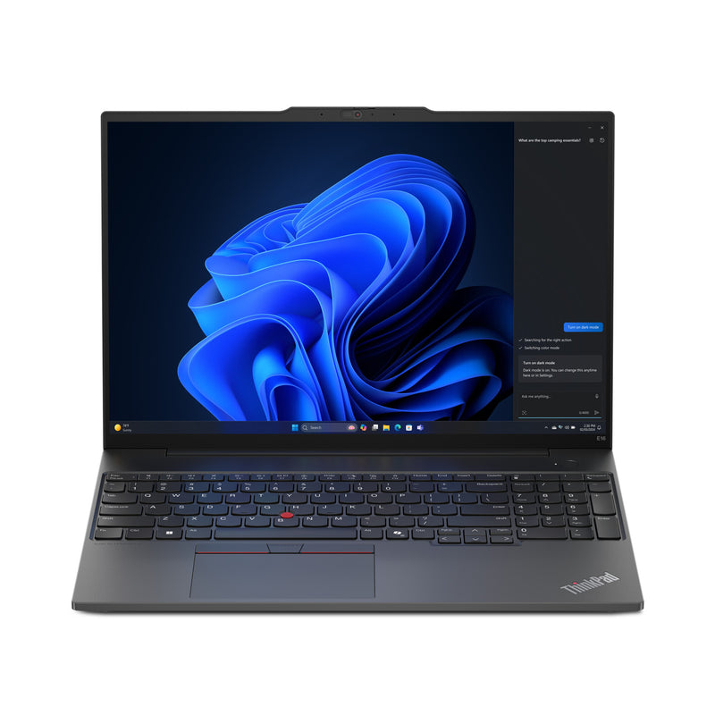 Lenovo ThinkPad E16 Gen 2 (AMD) AMD Ryzen™ 7 7735HS Laptop 40.6 cm (16") WUXGA 16 GB DDR5-SDRAM 512 GB SSD Wi-Fi 6E (802.11ax) Windows 11 Pro UK English Black