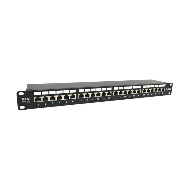 Tripp Lite N252-024-6A-SH 24-Port Cat6a Shielded Patch Panel - 10 Gbps ...