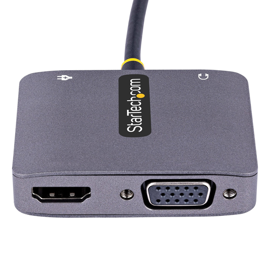 StarTech.com USB C Video Adapter, USB C to HDMI VGA Multiport Adapter, 3.5mm Audio, 4K 60Hz HDR, 100W PD - image 3