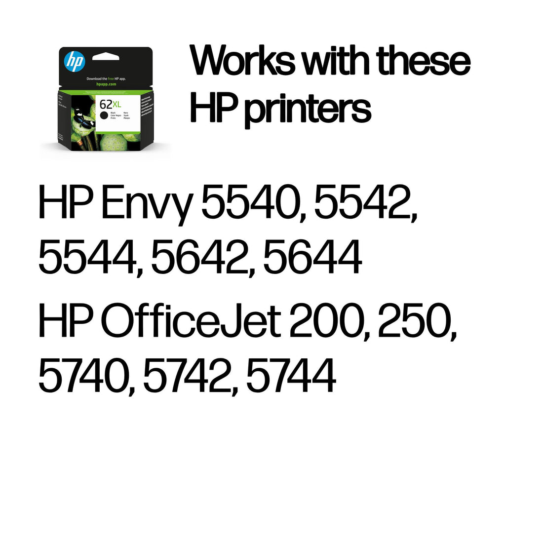 HP 62XL High Yield Black Original Ink Cartridge - image 2