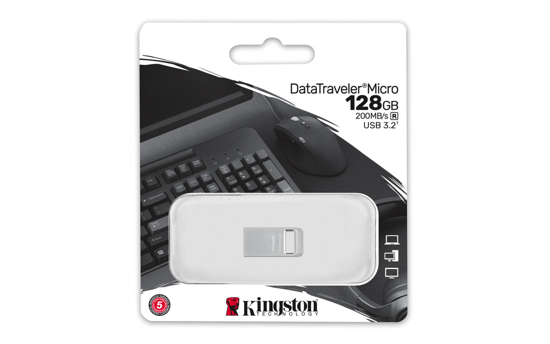 Kingston Technology DataTraveler 128GB Micro 200MB/s Metal USB 3.2 Gen 1 - image 4