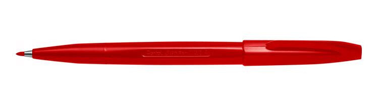 Pentel Sign Pen fineliner Fine Red 12