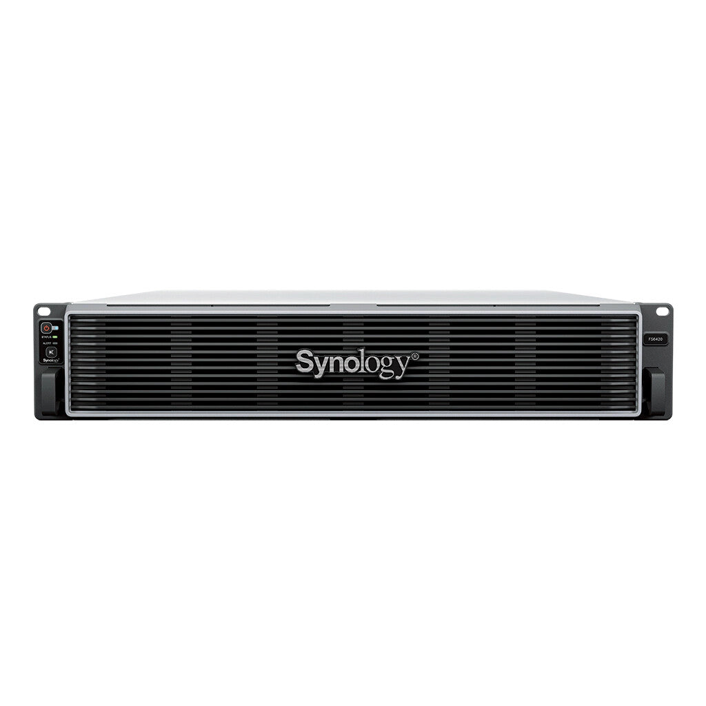 Synology FlashStation FS6420 NAS/storage server Rack (2U) EPYC 64 GB DDR4 0 TB SSD Black, Grey