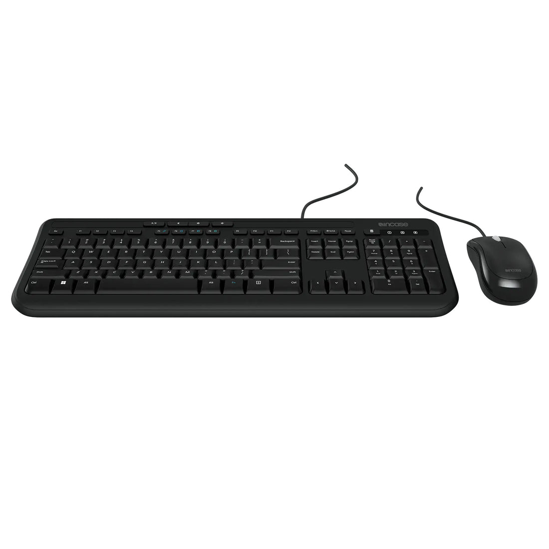 Incase Designed by Microsoft Wired Desktop 600 keyboard Mouse included Universal USB QWERTY German Black - image 3