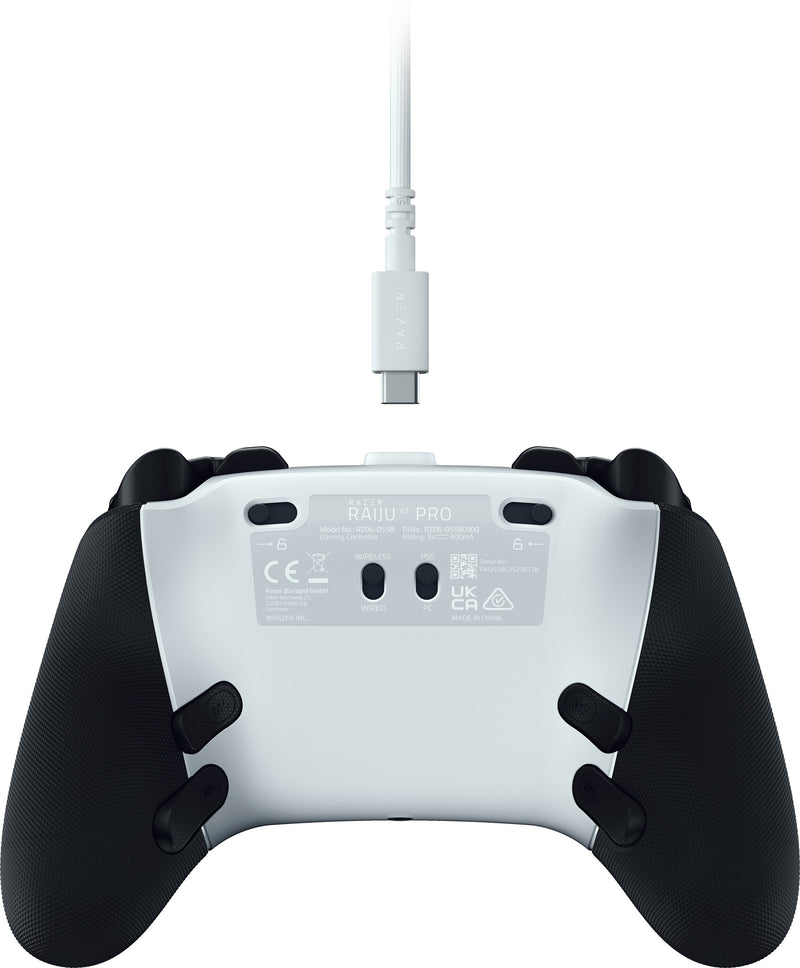 Razer Raiju V3 Pro Black, White RF/USB Gamepad Analogue PC, PlayStation 5