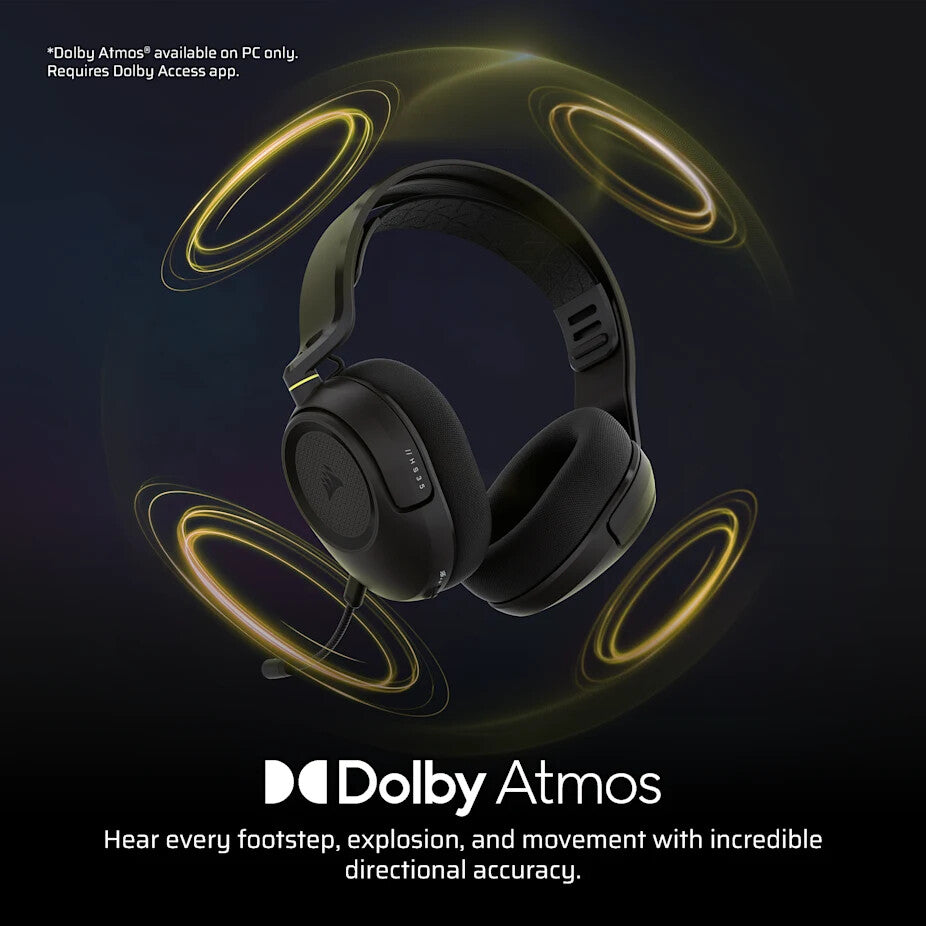 Corsair HS35 v3 Headset Wireless Head-band Gaming Bluetooth Black - image 3