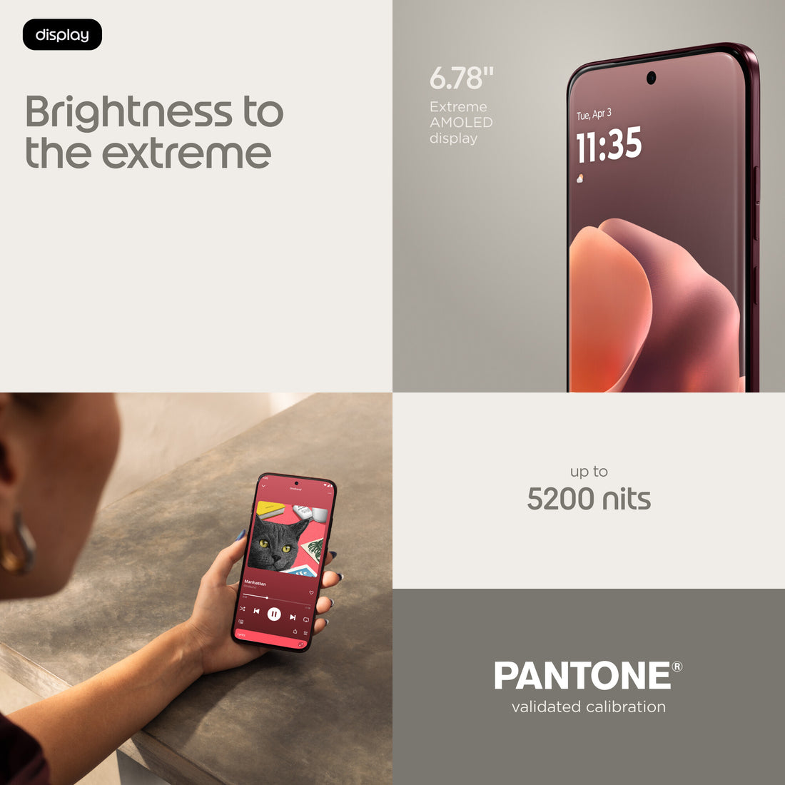 Motorola edge 70 pro 6.78" Dual SIM Android 16.0 5G USB Type-C 12 GB 512 GB 6500 mAh Bordeaux - image 7