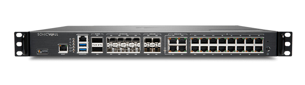 SonicWall NSSP 10700 hardware firewall 1U 42 Gbit/s